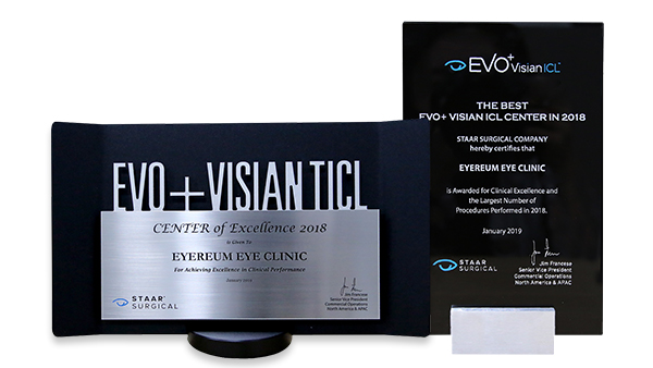 [Award] EVO+ AQUA ICL CENTER & AQUA TICL Excellence CENTER
