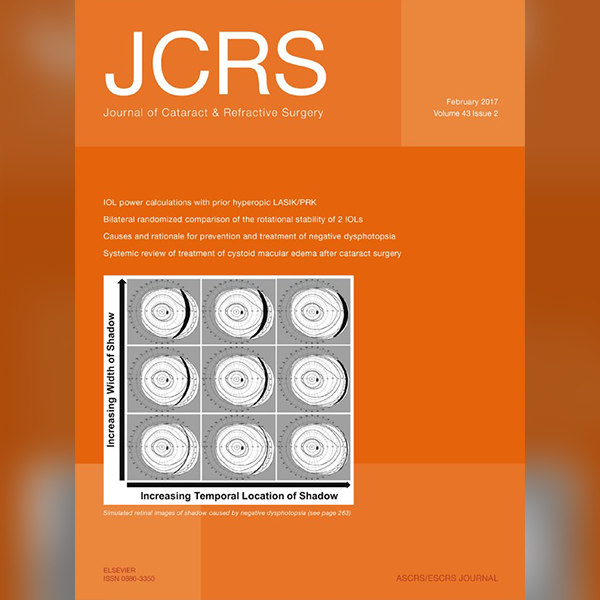 [논문] "코웨이브 라섹 빛 번짐 감소 효과" SCI 학술지 JCRS 수록